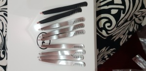 EyeBrow Tweezers with Comb Beauty Instruments Stainless Steel CE Approved