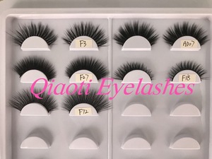 Factory price handmade soft 3D silk false eyelashes, Faux mink lashes