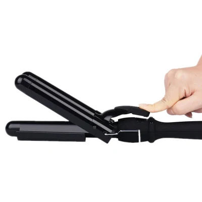 Full Black 3 Barrels Wave Curlers Styling Tools