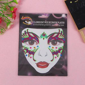 Halloween Party decoration Waterproof Multipurpose Face mask tattoo