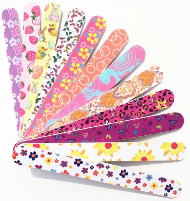 High Quality Buffer Printed Colorful EVA Nail File NF0501