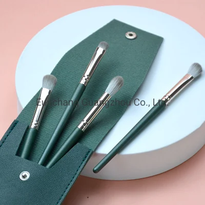 Hot Selling 4PCS Brush Kit Eyeshaodw Lid Color Smudge Blending Brush with Portable Bag