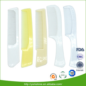 Hot selling unbreakable curved plastic hair comb used in hotel travel and home