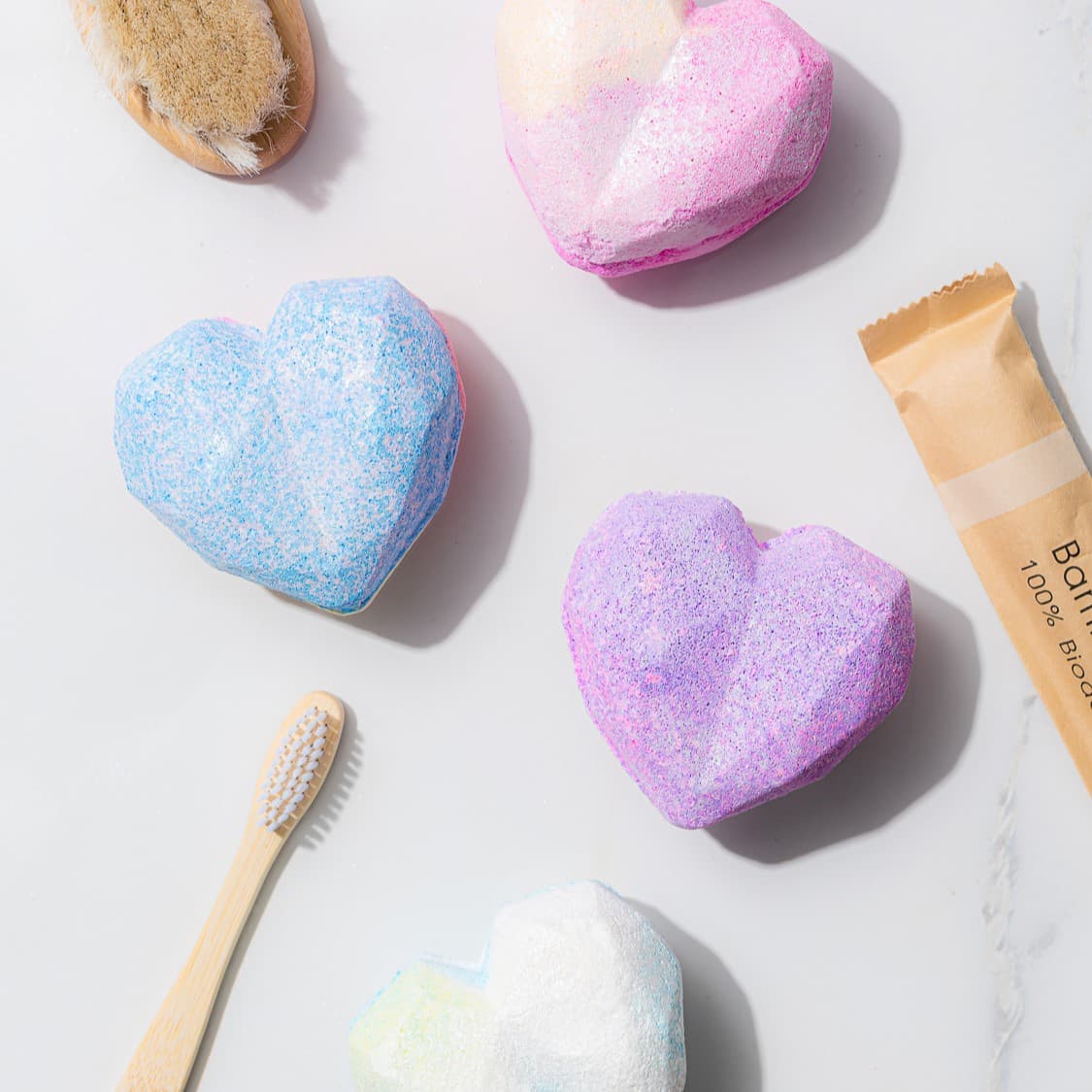 Hypoallergenic 0.0% Bath Bomb Natural Ingredients  Healing Bubble Bath