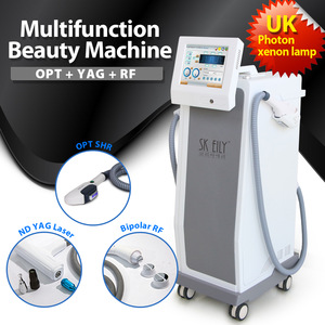 IPL SHR ND YAG Laser rf hair removal multifunction beauty machine spa equipment for beauty salon