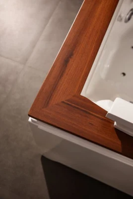 Italy 2 Persons Waterfall Colorful LED Light Hot Tub with Seat