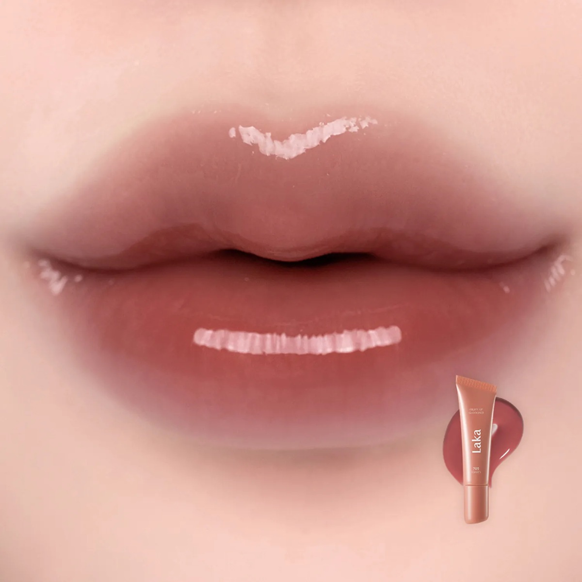 (LAKA) Fruity Lip Glotioner [#705 Toasty] 10ml
