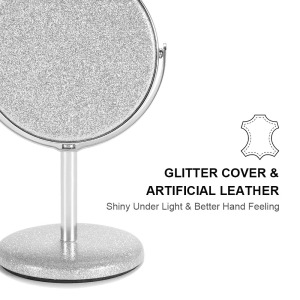 Magnifying Vanity Table Mirror Sided Swivel 1X Magnification Makeup Standing Mirror