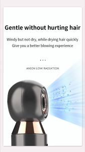 Mini one step hair dryer electric gentle hair dryer leafless hair dryer with good quality