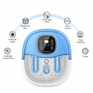 Multifunction Bubble Plastic Detox Heated Infrared Foot Spa Bath Massager Machine