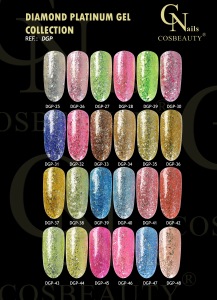 nail polish uv gel Diamond flake platinum professional Gel polish OEM&ODM wholesale nail art nail salon supplies