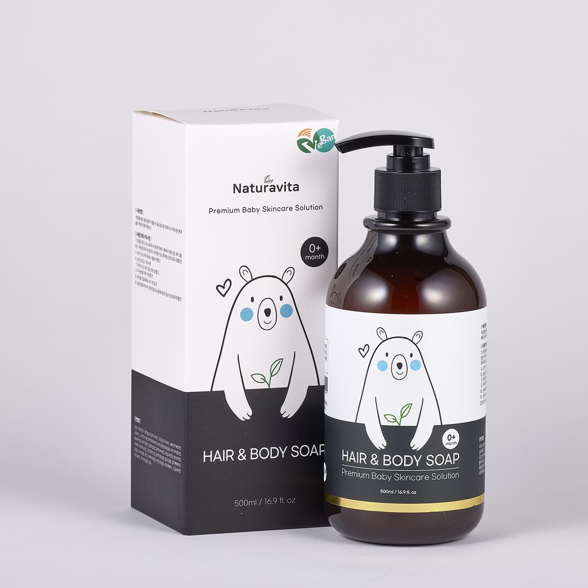 Naturavita baby body &amp; hair all in one gel  - 500ml