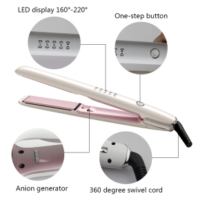 New Design Woman Hair Tool Straighteners Fast Heater Flat Iron, Equipment Salon Hair Tool Hair Straightener Titanium