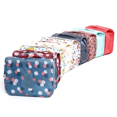 New Style Promotional Gift Set Canvas Hanging Cosmetic Makeup Bag