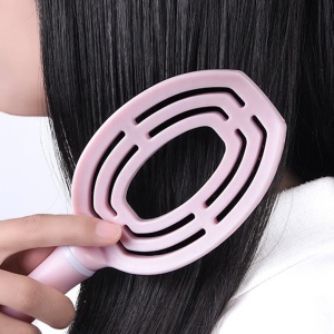 Nylon Pins Boar Bristle Hair Brush plastic pink Curve Vent Paddle Hair Brush