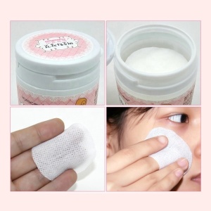 OEM HANCHAN gentle cleansing cotton cosmetic pad makeup remover wipes