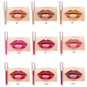 OEM private label shiny Wholesale Fashional Waterproof Long Lasting private label glitter lip gloss