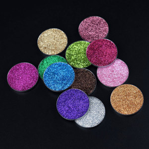 Private Label No Brand High Pigment Single Eyeshadow Pressed Glitter Palette Eyeshadow Eye Shadow Common Life Makeup Powder Dry