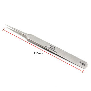 Professional Precision Stainless Steel Pointed  Slanted Tweezers for eyelash extension ,mobile repairing