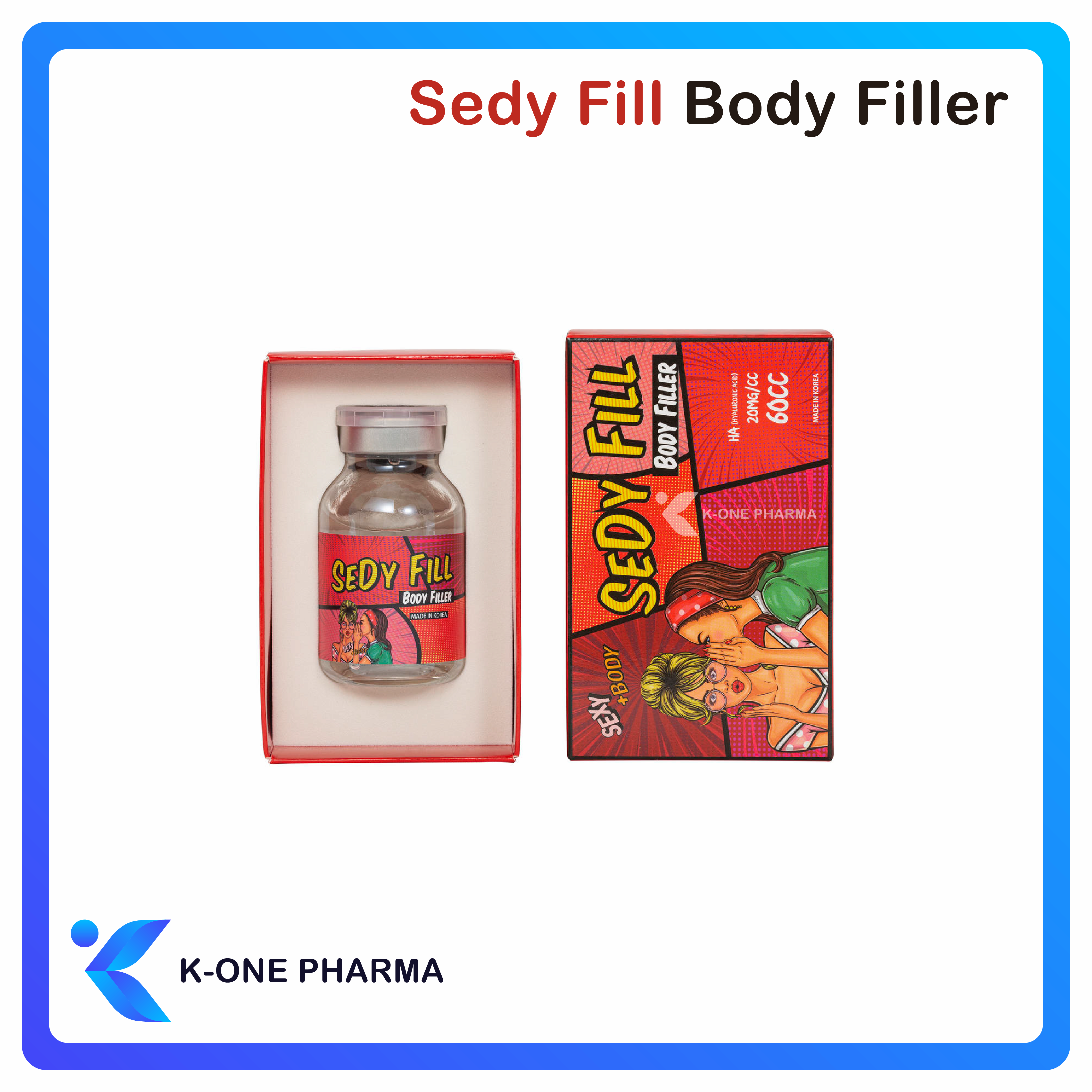 Sedy Fill 60cc Body Filler Body Contouring Lifting Skin Smoothing Moisturizing Soothing Brightening