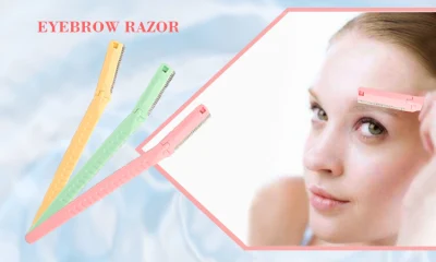 Shaving Razor Blade Plastic Handle Disposable Eyebrow Trimmer