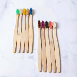 Soft new natural premium bamboo charcoal toothbrush with logo