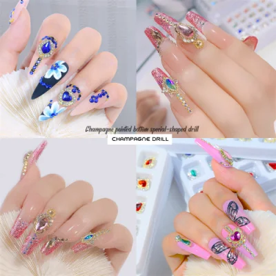 Spot Nail Art Alloy Nail Art Decoration Love Diamond Crystal Butterfly Symphony Shaped Diamond Rhinestone