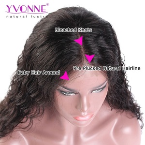 Virgin Unprocessed Water Wave Overnight Delivery Human Hair Full Lace Wigs For Black Women