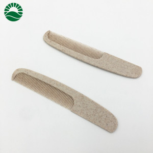 Wheat straw wholesale hotel distributes hair comb cheap and personalized disposable plastic hotel comb