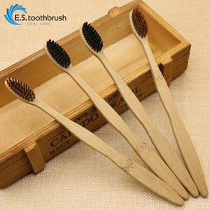 Wholesale Private Label Eco Friendly Bristle Custom Bamboo Charcoal Toothbrush