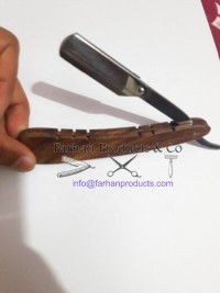 Wooden Handle New Design Straight Cut throat Razors Salon SPA Barber