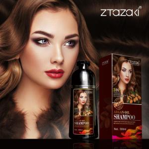 Ztazaki 500ml Argan oil long lasting hair coloring dyeing best hair color shampoo magic fast hair dye