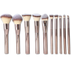Luxury Rose Gold 10 Pcs Makeup Brush Set Professional Face Eye Cosmetic Tool Kit Vegan Synthetic Custom Logo Makeup Brush Set
