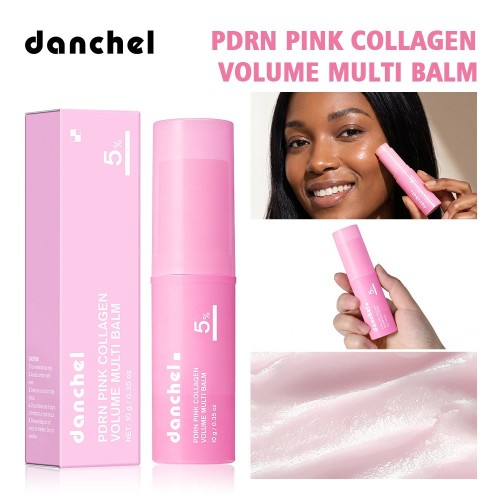 PDRN Pink Collagen Volume Multi Balm Brighten Skin Plump Smooth Radiant Deep Hydration Moisturization Portable Collagen Stick