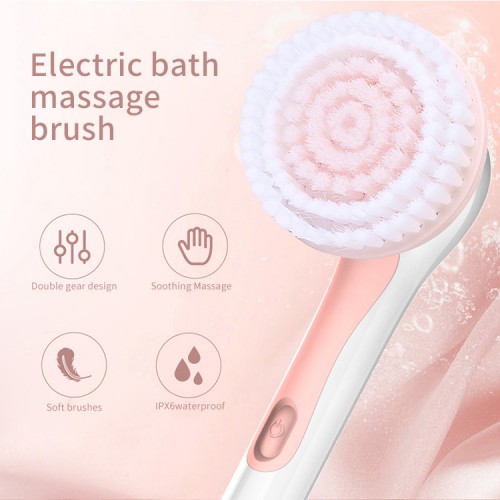 Sain Long-handled Multi-function Bath Brush / Electric Bath Massage Brush