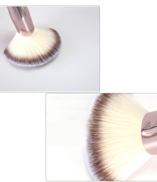 Luxury Rose Gold 10 Pcs Makeup Brush Set Professional Face Eye Cosmetic Tool Kit Vegan Synthetic Custom Logo Makeup Brush Set