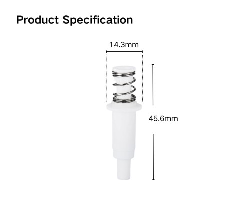 0.23cc Oil-resistant Lotion Pump Core(Side Φ14.3) | Cosmetic Pump Components Manufacturer