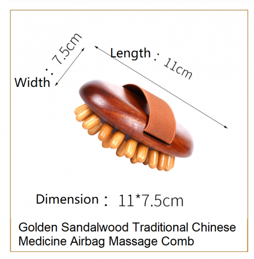 Hot Sell Golden Sandalwood Traditional Chinese Medicine Airbag Massage Comb