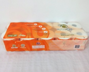 100% virgin wood pulp mix pulp recycle paper 9.8x10cmx3plyx180g/roll toilet paper tissue