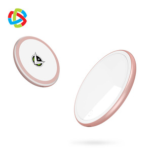 2019 New Product portable mirror wireless makeup charger LED makeup mirror HLQ-i2