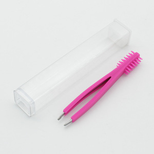 2019 Professional Beauty Eyebrow Silicone Tweezer With Comb