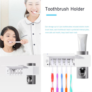 3 in 1 UV Light Ultraviolet Toothbrush Sterilizer Toothbrush Holder Automatic Toothpaste Squeezers Dispenser Oral Care Dropship