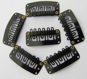 6 teeth metal hair clips hair extension 2.8cm wig clips/tail clips/small hair extension snap clips for wholesale