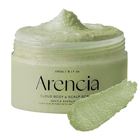Arencia Fresh Cloud Sea Salt Body &amp; Scalp Scrub (Green)