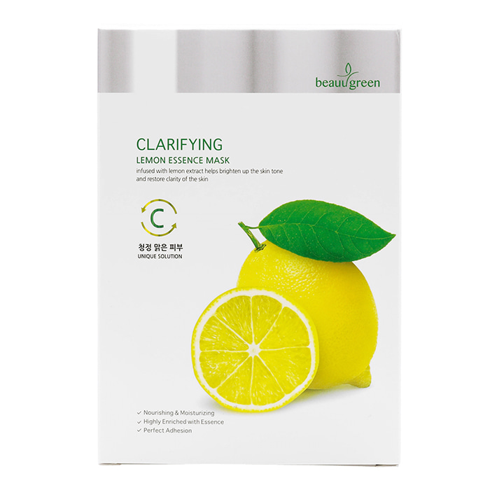 (BeauuGreen) Premium Lemon Essence Mask 23g