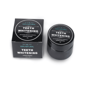 Black teeth whitening carbon coconut teeth whitening charcoal tooth powder