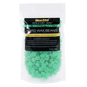 Blue ZOO OEM/ODM 100g/Bag Hair Removal Hard Wax Pearls Depilatory Waxing beans