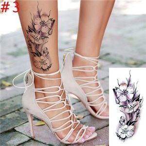 EP13 New Fashion Removable Women Lady 3D Flowers Waterproof Temporary Tattoo Stickers Beauty Body Art Easy Wear And Easy Clean