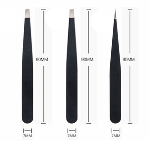 Eyebrow Tweezer Professional Stainless Steel Slant Tip Eyebrow Tweezers Set