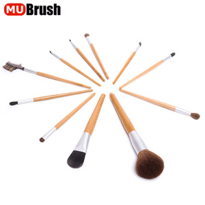 factory sale cheap fan brush cosmetic makeup brushes 11 pcs tool kit